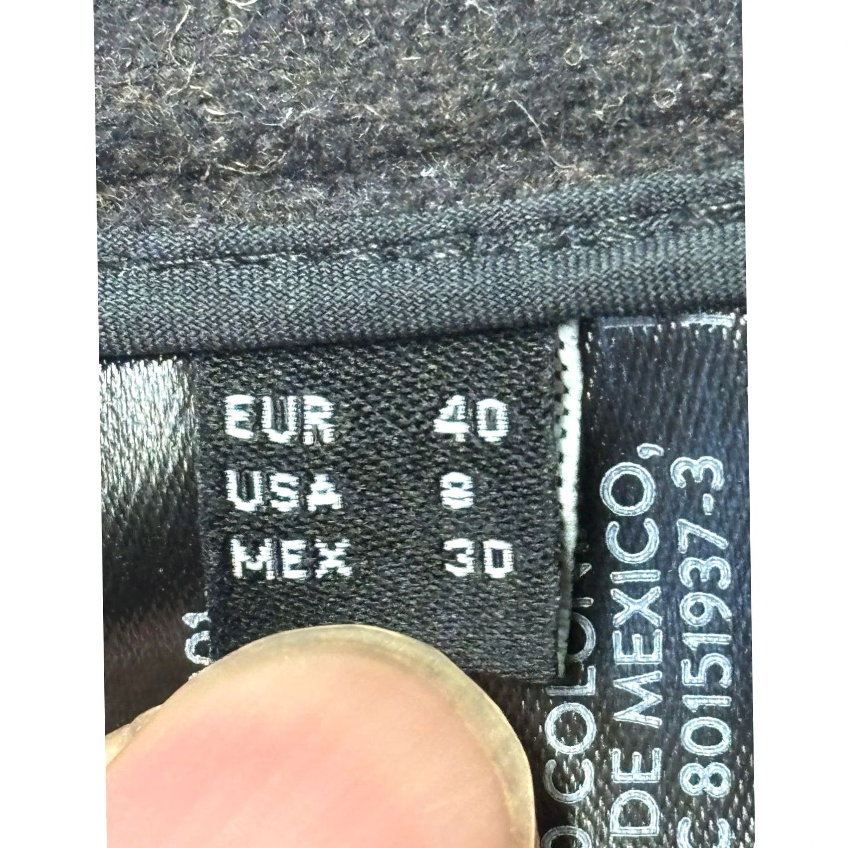 Massimo Dutti Massimo Dutti Womens Dress Pants Charcoal Grey Wool Blend Wide Leg Size 8 W32 L32 Button Zip Pockets Dry Clean Only Womens Size 30" / US 8 / IT 44 - 6 Thumbnail