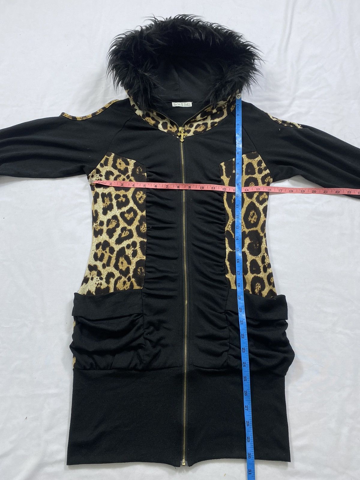 Japanese Brand Japanese Re:Mix Doll Leopard zip up fur hoodie ifsix style Size US S / EU 44-46 / 1 - 11 Thumbnail