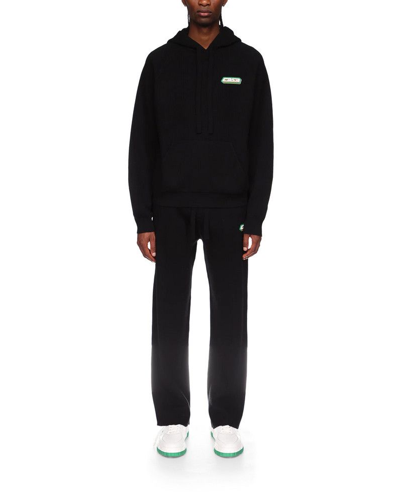Casablanca o1mle0326 Rib Effect Hoodie in Black Size US XXL / EU 58 / 5 - 3 Thumbnail