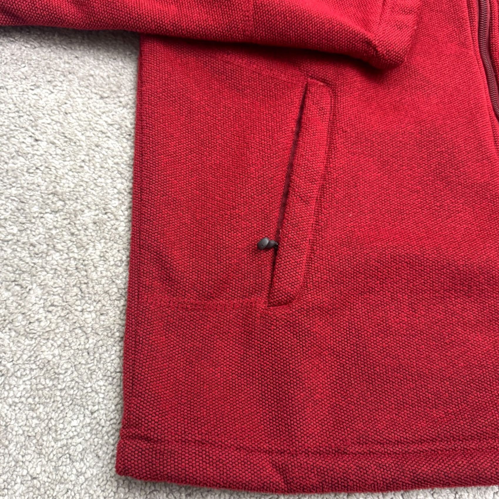 Port Authority Port Authority Xfinity Pique Fleece Jacket Men Small Red Full Zip Pockets Outdoor Size US S / EU 44-46 / 1 - 4 Thumbnail