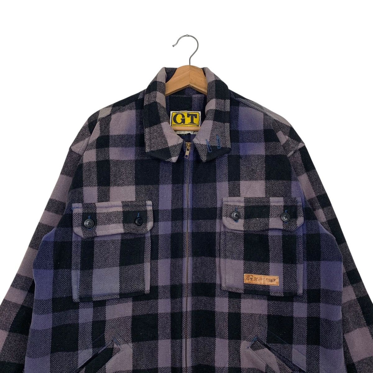 GEORGE THOMAS HAWKINS Purple Tartan Flannel Jacket 2672-C120
