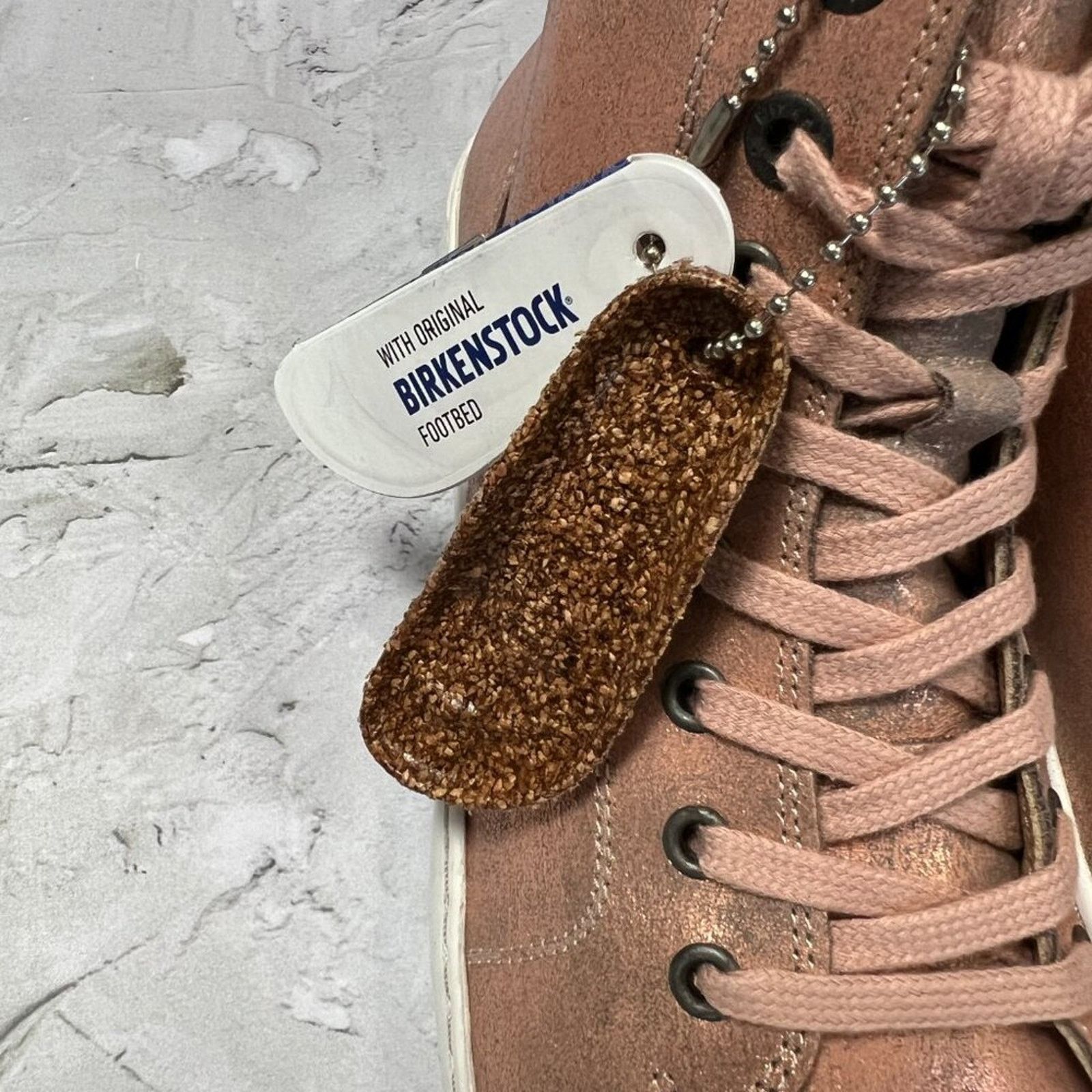 Birkenstock Birkenstock Bartlett Metallic Rose Leather High Top NEW Size US 7 / IT 37 - 4 Thumbnail