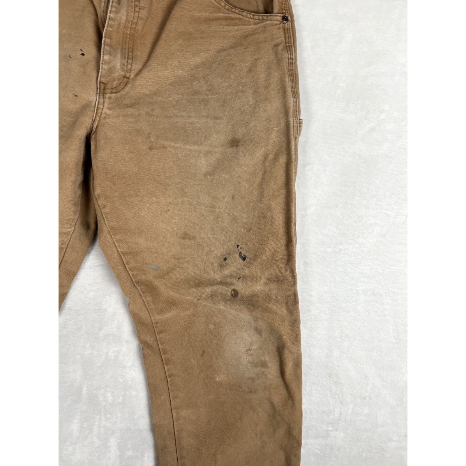 Dickies Dickies Carpenter Pants Workwear Canvas Brown 34x32 Regular Men Pants Grunge 90s Stained Pockets USA Size US 34 / EU 50 - 4 Thumbnail