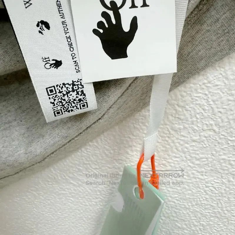 Off-White Off-White Gray Cotton Short Sleeve T-Shirt . Size US S / EU 44-46 / 1 - 6 Thumbnail