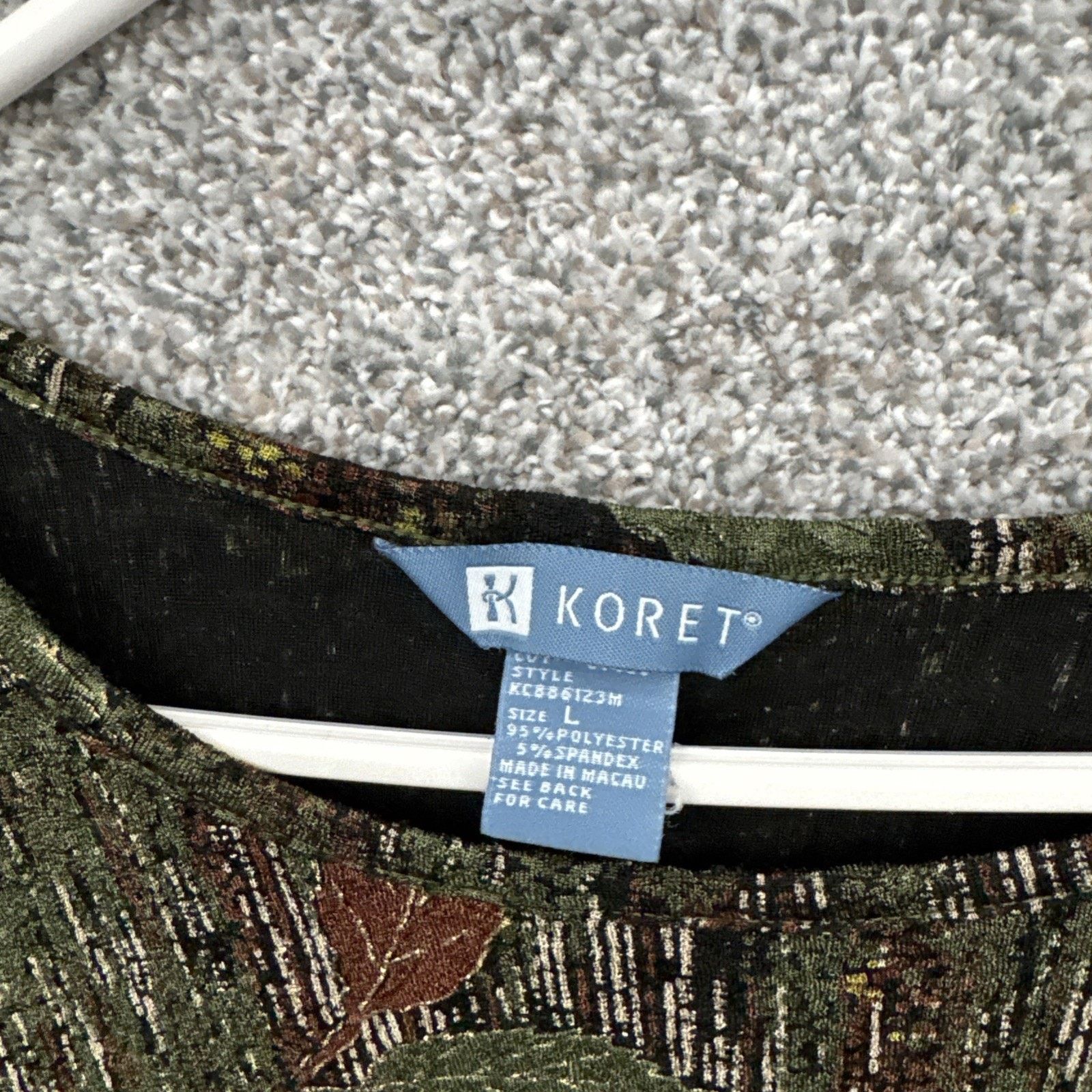 Other Vintage 90s Top Women Large Grandmacore Textured Fall Leaf Size L / US 10 / IT 46 - 5 Thumbnail