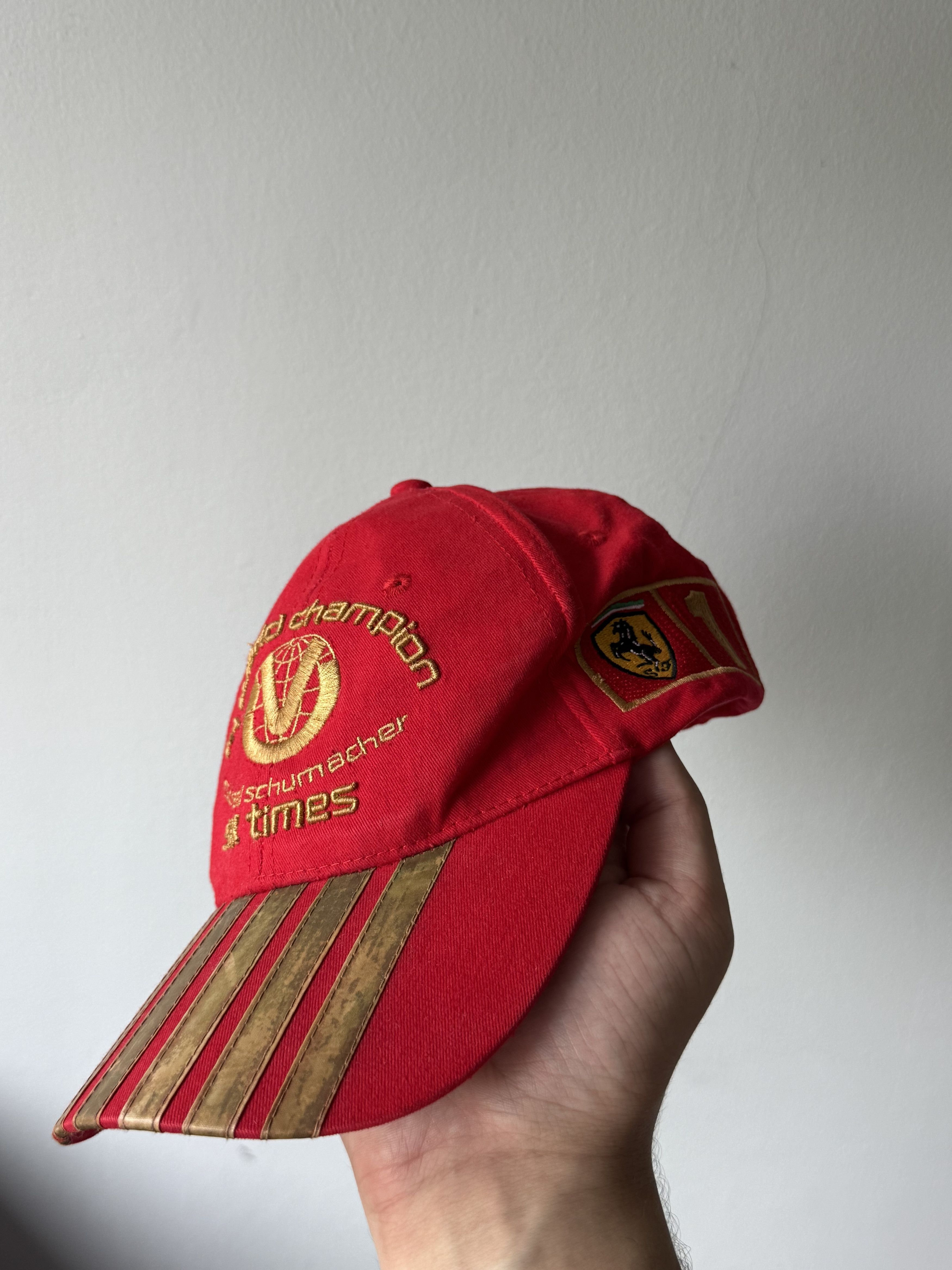 Formula 1 Vintage Michael Schumacher F1 World Champion Six Times Cap Size ONE SIZE - 8 Thumbnail