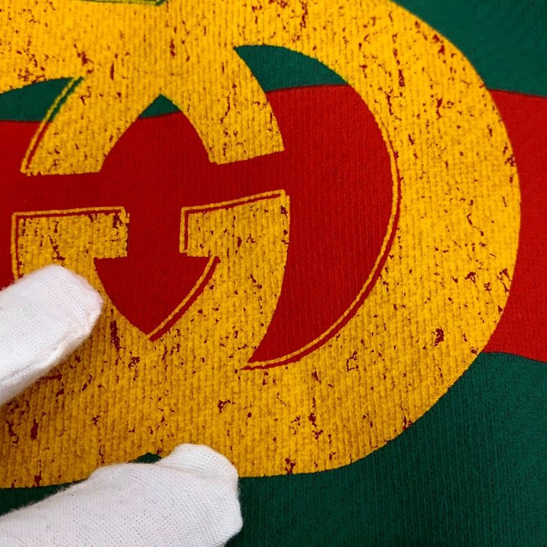 Gucci Gucci Color block logo printed cotton round-neck long-sleev Size US S / EU 44-46 / 1 - 6 Thumbnail