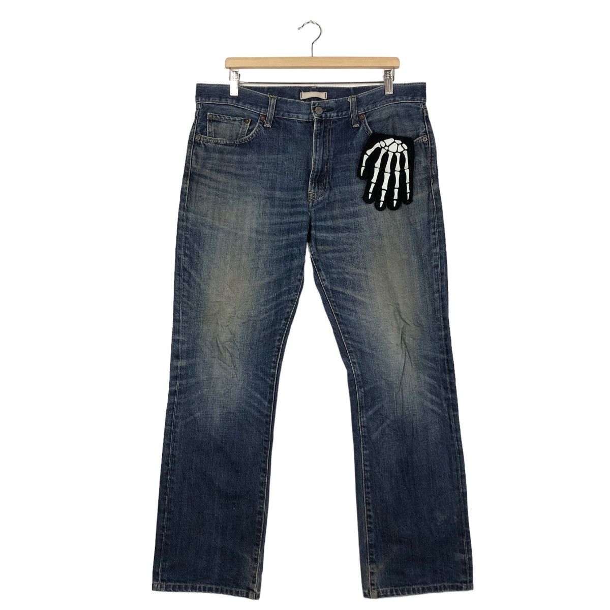 Japanese Brand 🔥Rare Straight Cut Denim Jeans Uniqlo Japan Issey Miyake Size US 36 / EU 52 - 2 Thumbnail