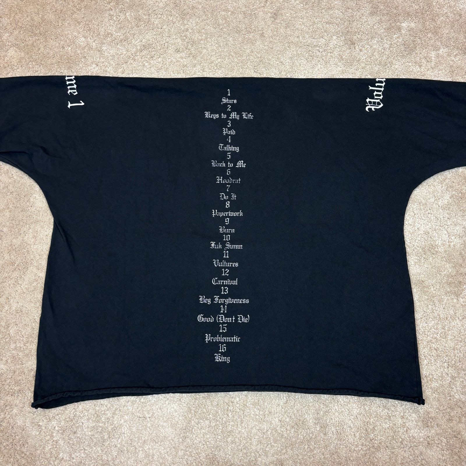 Kanye West × Yeezy Kanye West Yzy Vultures Volume 1 Oversized Shirt Size 1 Size US S / EU 44-46 / 1 - 4 Thumbnail