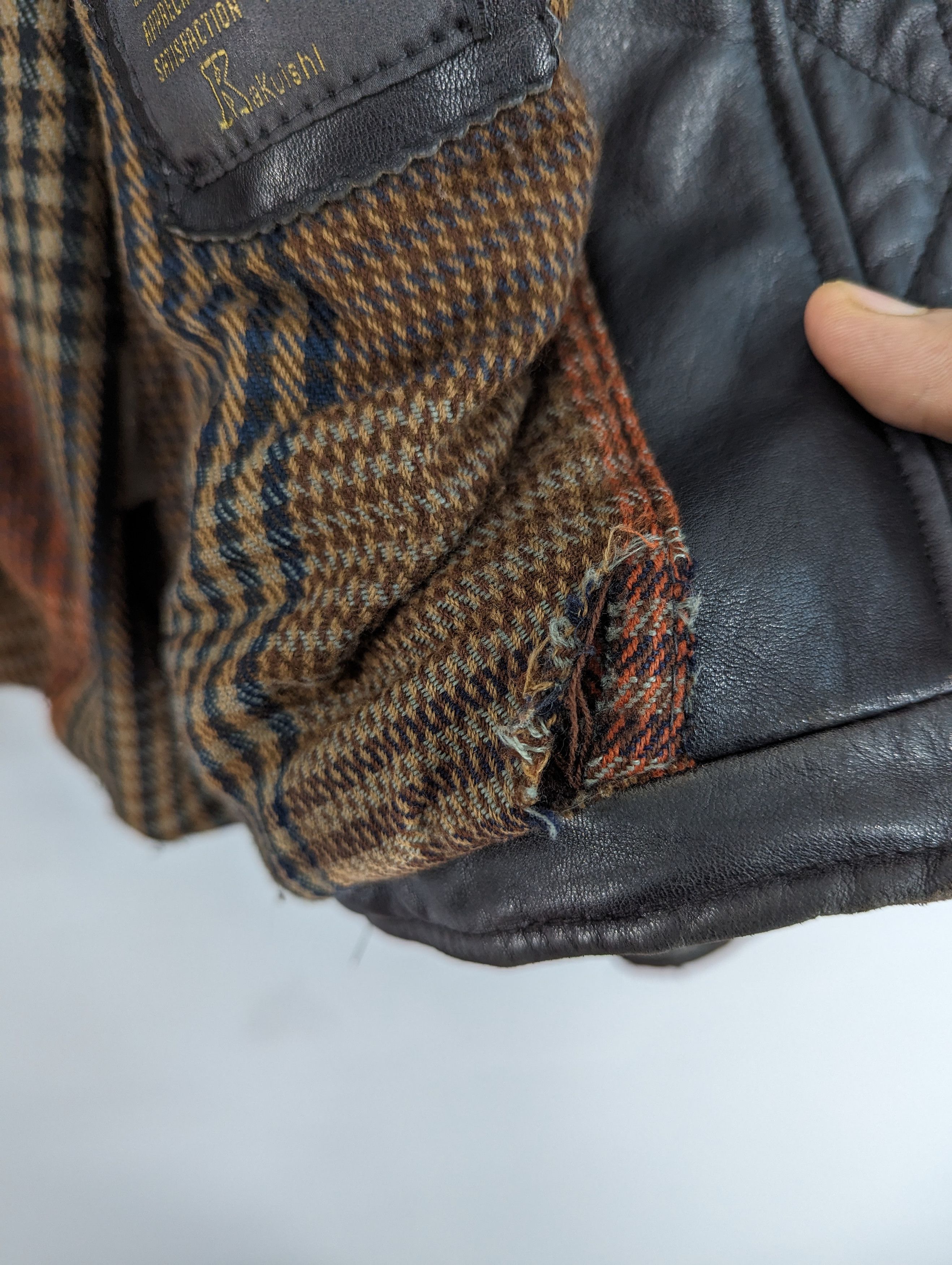 Vintage 🔥Vintage Unbrand Distressed Leather Jacket Ramones Size US S / EU 44-46 / 1 - 15 Thumbnail