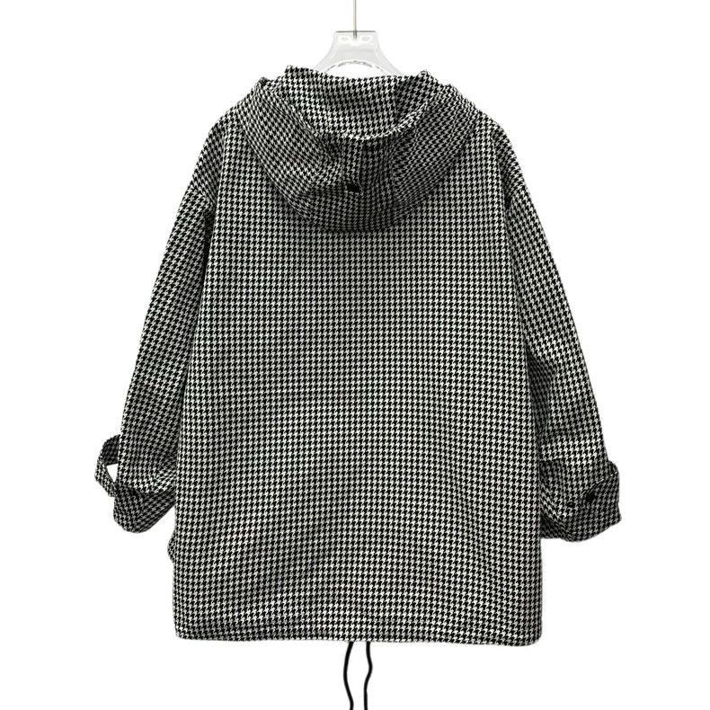 Dior Christian Dior Hooded Houndstooth Jacket-2506 Size XS / US 0-2 / IT 36-38 - 2 Thumbnail