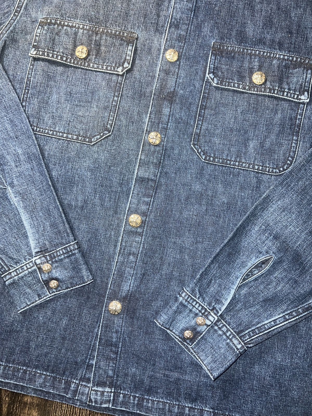 Chrome Hearts Chrome Hearts Denim Button Up Size US L / EU 52-54 / 3 - 2 Thumbnail