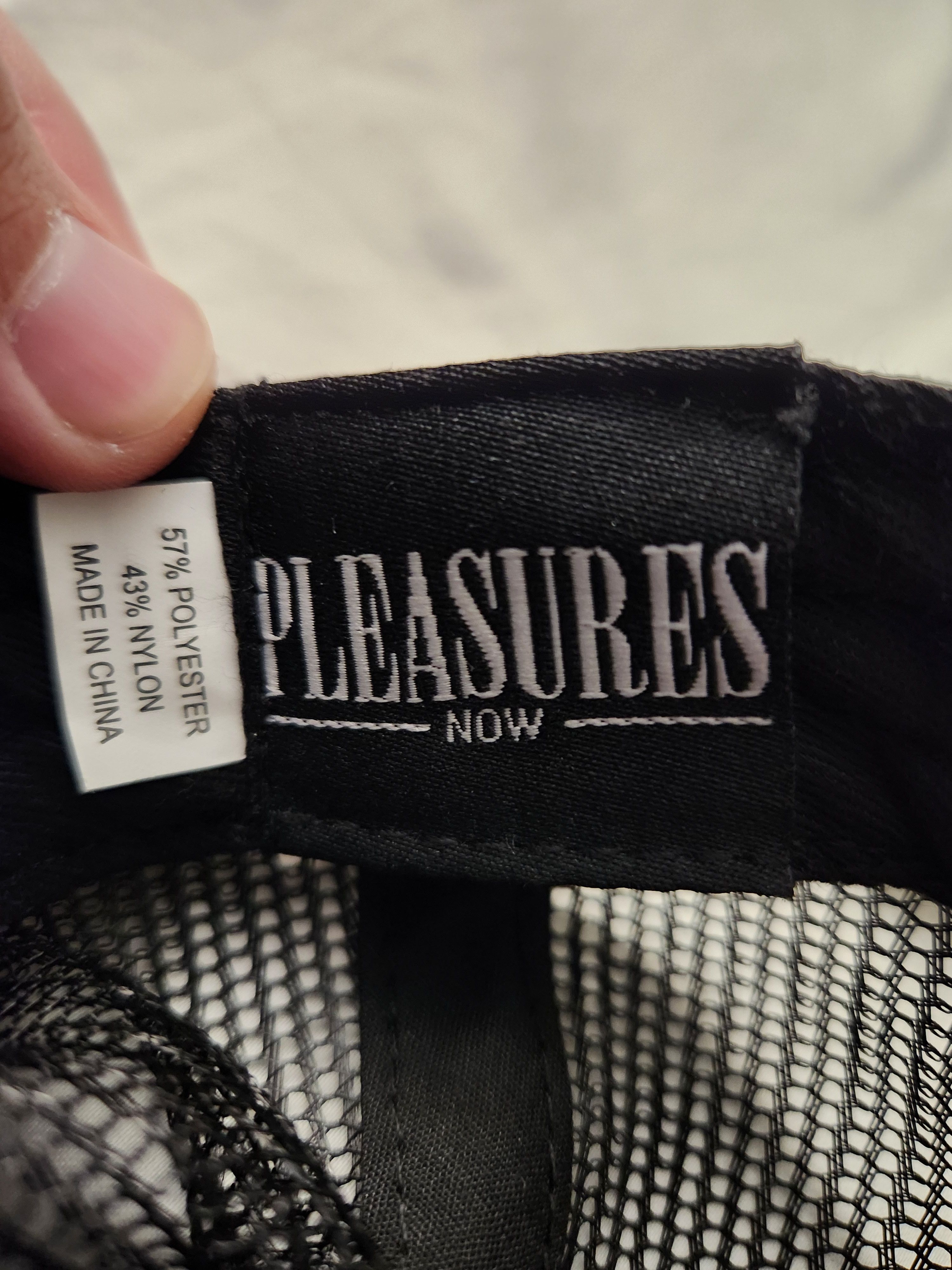 Pleasures Pleasures Lithium Trucker Hat (Black/Red) Size ONE SIZE - 4 Thumbnail