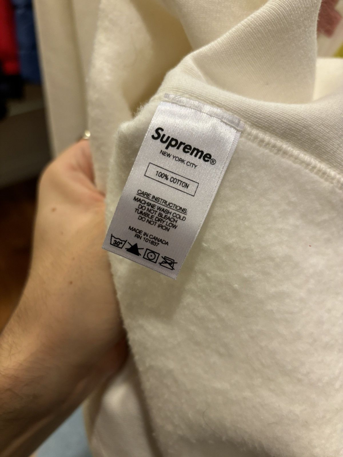 Supreme Supreme Hoodie ‘Cream’ Size US L / EU 52-54 / 3 - 5 Thumbnail