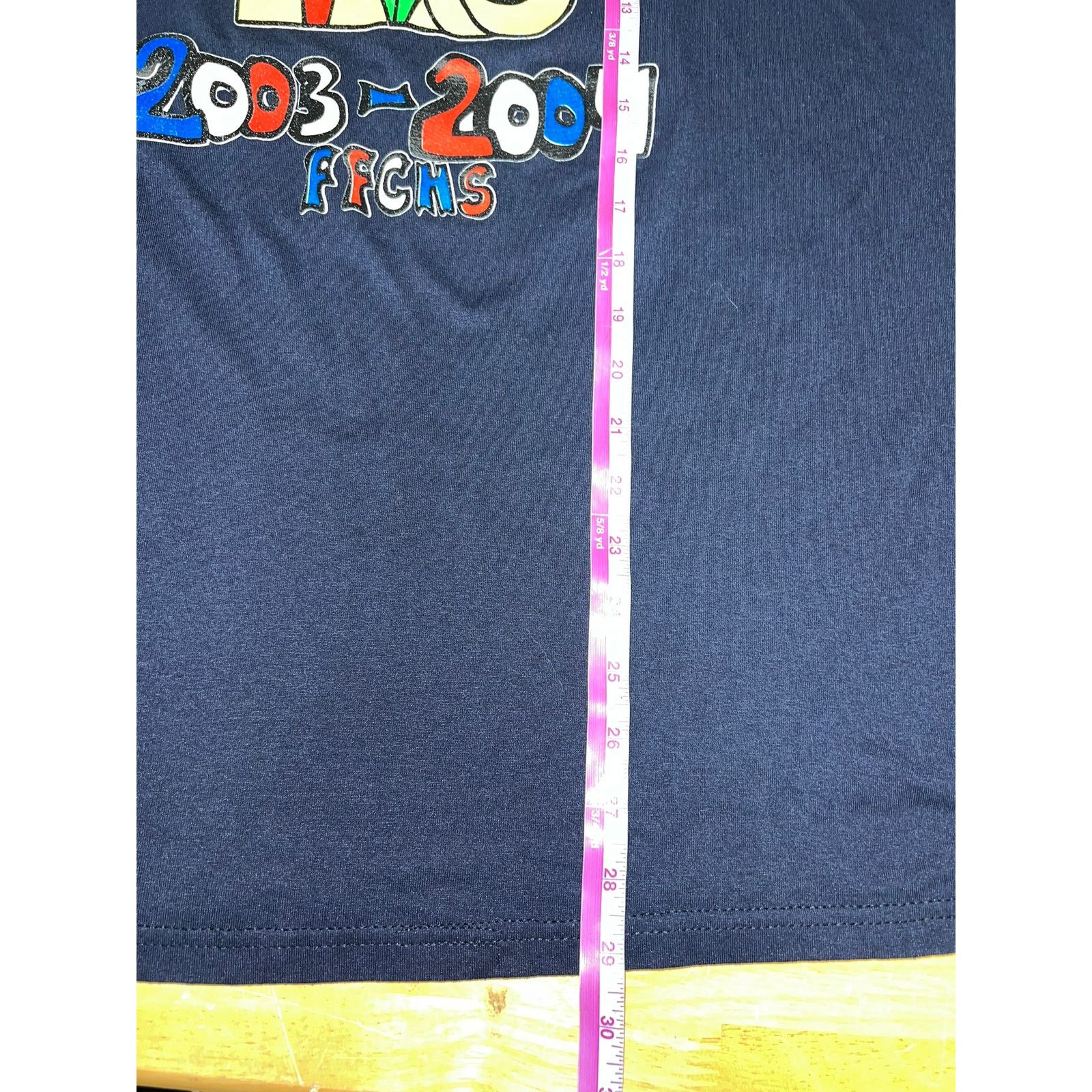 Hanes Vintage Science Shirt FFCHS Science Club Blue Tee Large Size US L / EU 52-54 / 3 - 8 Thumbnail