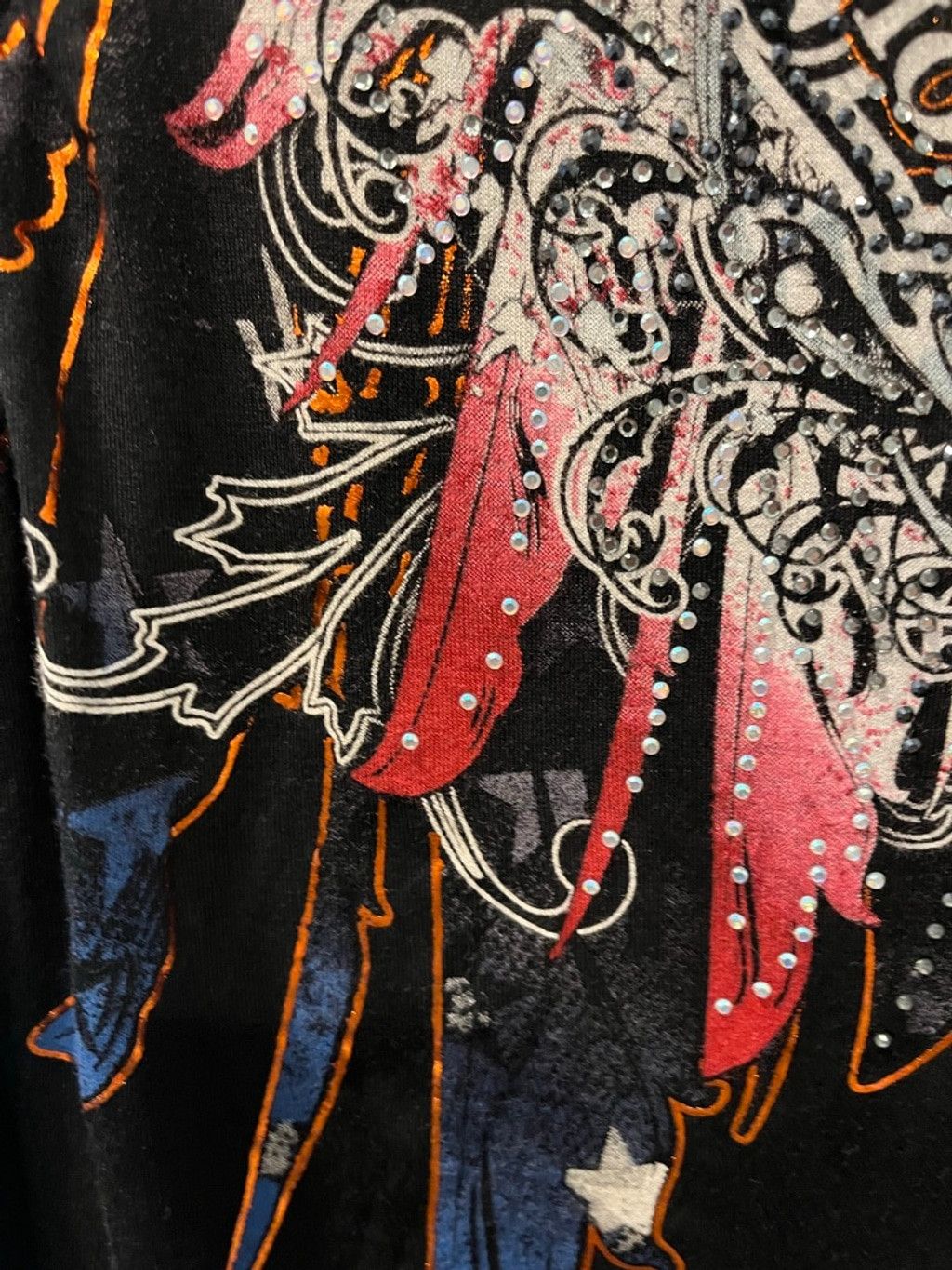 Harley Davidson Harley Davidson NWT Willie G Skull Rhinestone Shirt Sz Small Size S / US 4 / IT 40 - 8 Thumbnail