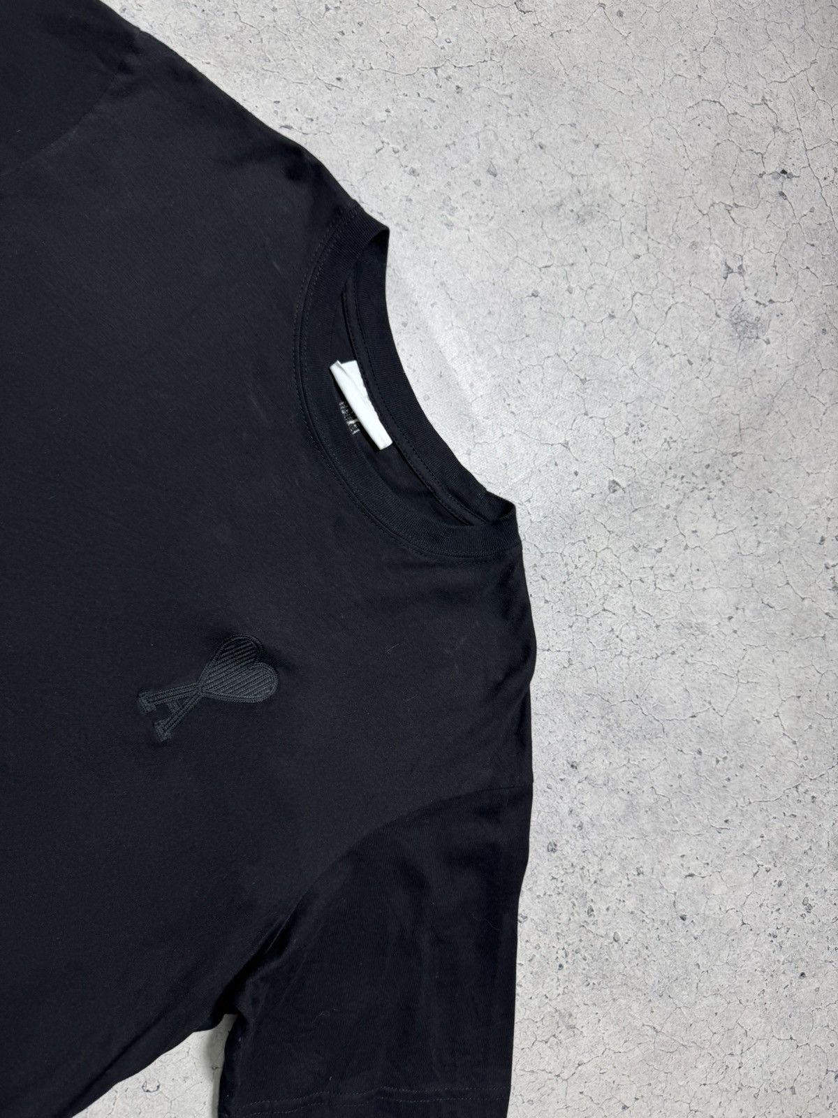 AMI AMI Black T-Shirt Luxury Size US L / EU 52-54 / 3 - 4 Thumbnail