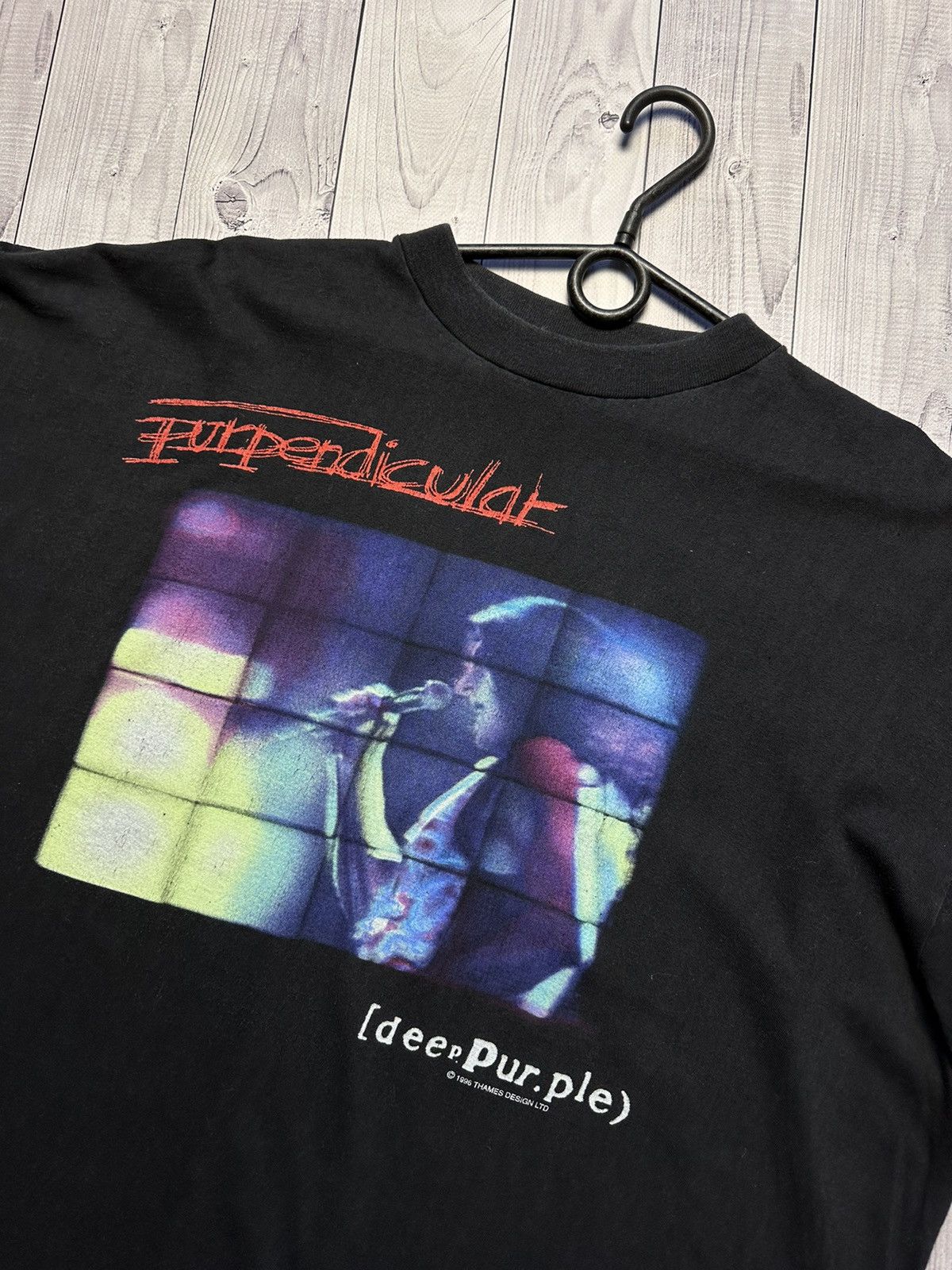 Band Tees × Vintage Vintage Deep Purple rock tee Purpendicular Tour 1996 rare Size US L / EU 52-54 / 3 - 5 Thumbnail