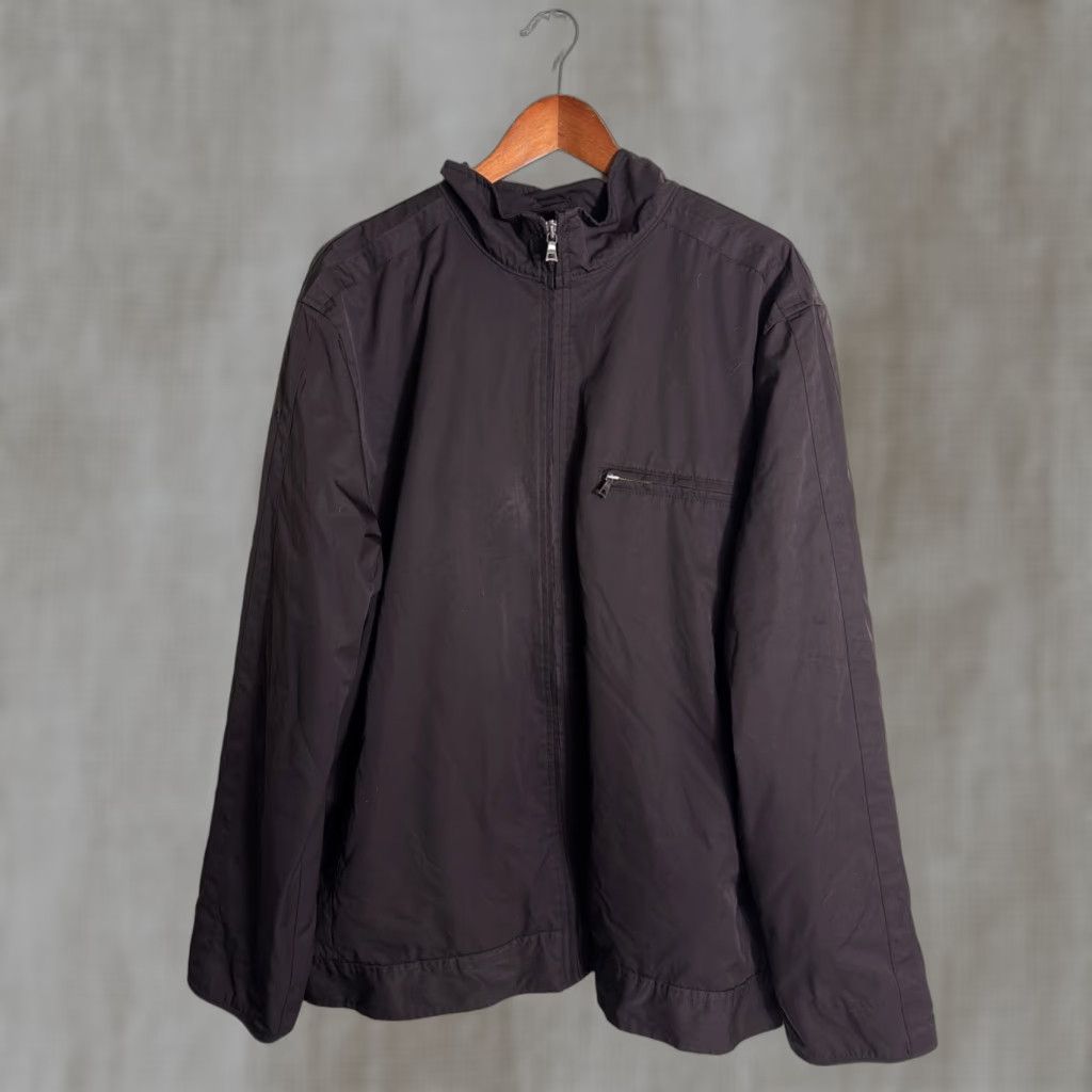 Gap VINTAGE Gap Bomber Jacket Nylon Polyester Lining Full Zip Mens XL Brown Size US XL / EU 56 / 4 - 1 Thumbnail