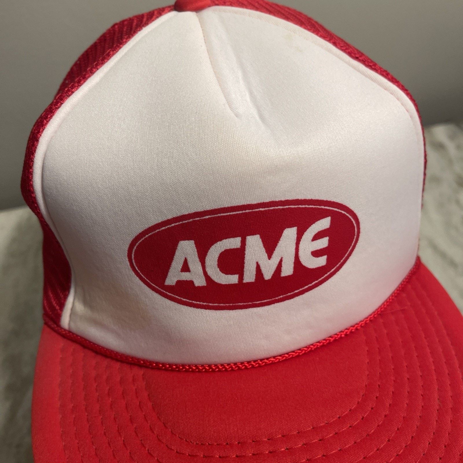 Vintage Vintage 1980’s Trucker Hat Snapback Cap ACME Rope NWOT Rare Size ONE SIZE - 2 Thumbnail