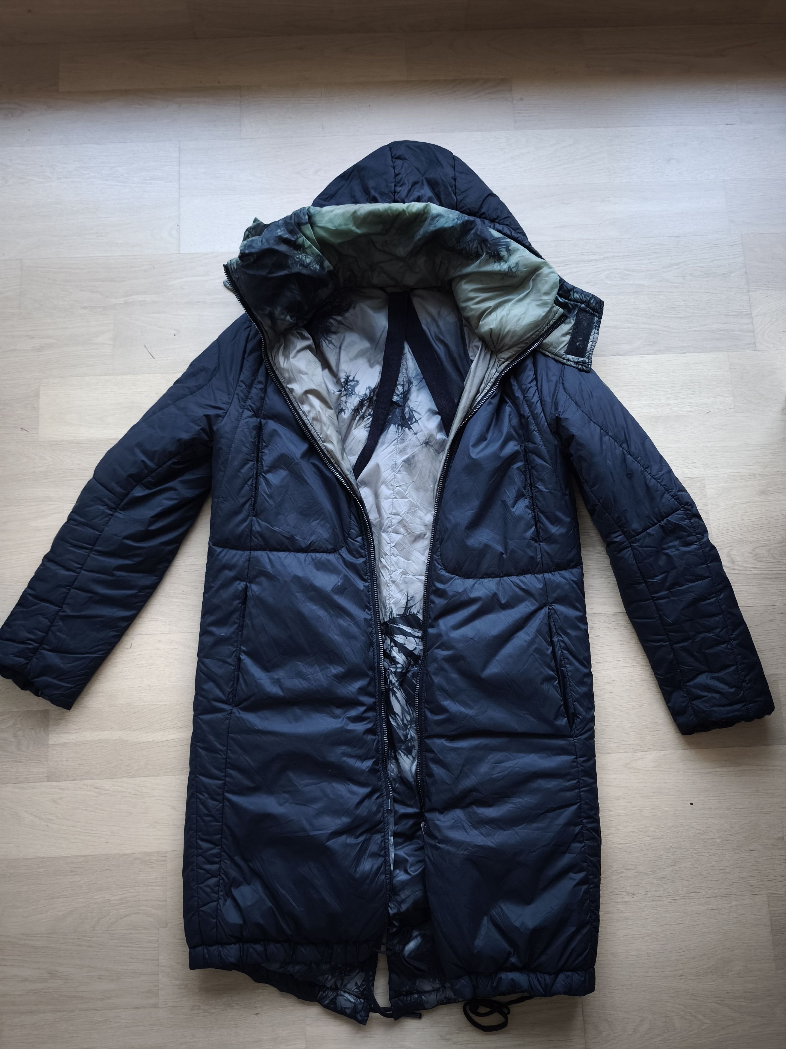 Masnada Masnada Reversible Hooded Lightweight Down Coat Size US M / EU 48-50 / 2 - 5 Thumbnail