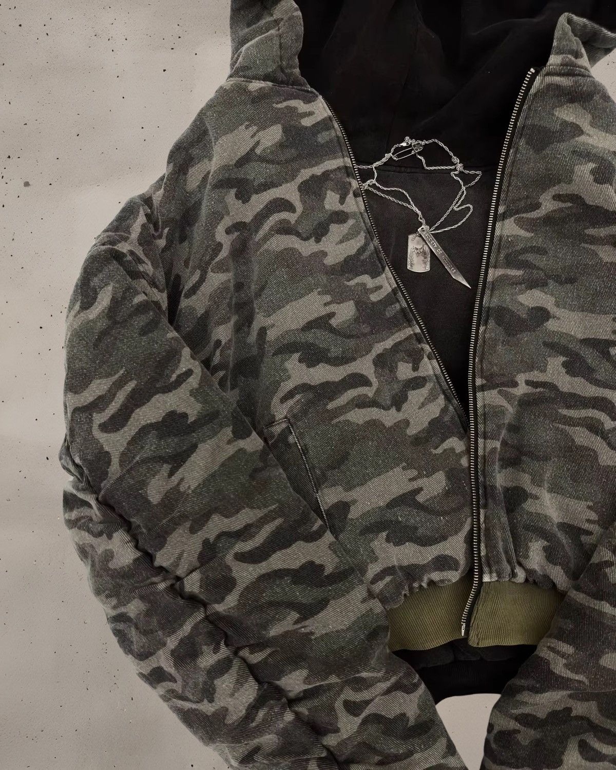Vintage Camo oversized bomber Size M / US 6-8 / IT 42-44 - 3 Thumbnail