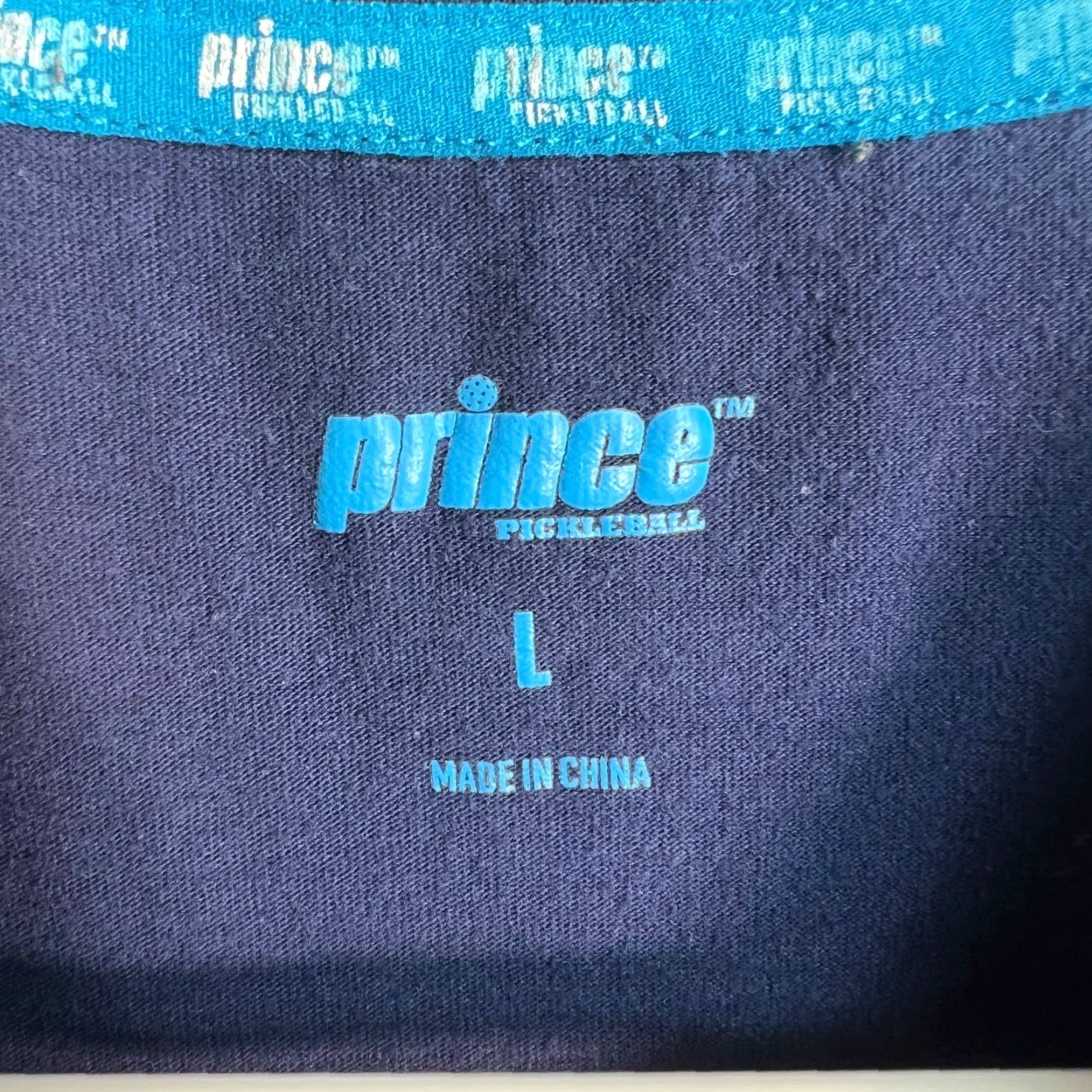 Prince Prince Navy Blue Graphic T-Shirt Mens Large Cotton Blend Shirt, Prince Pickleball, Short Sleeve Crew Neck, Logo, 2020s, Men Size US L / EU 52-54 / 3 - 3 Thumbnail