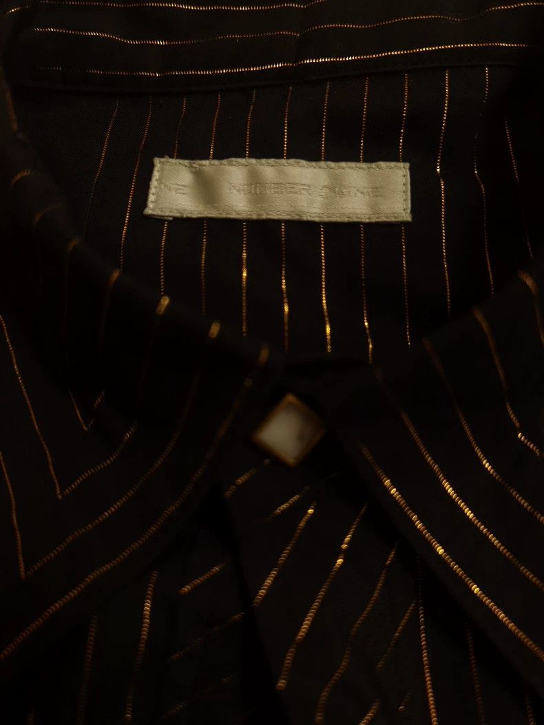 Number (N)ine Number (N)ine 02 Gold thread shirt striped three-quarter sl Size US L / EU 52-54 / 3 - 3 Thumbnail