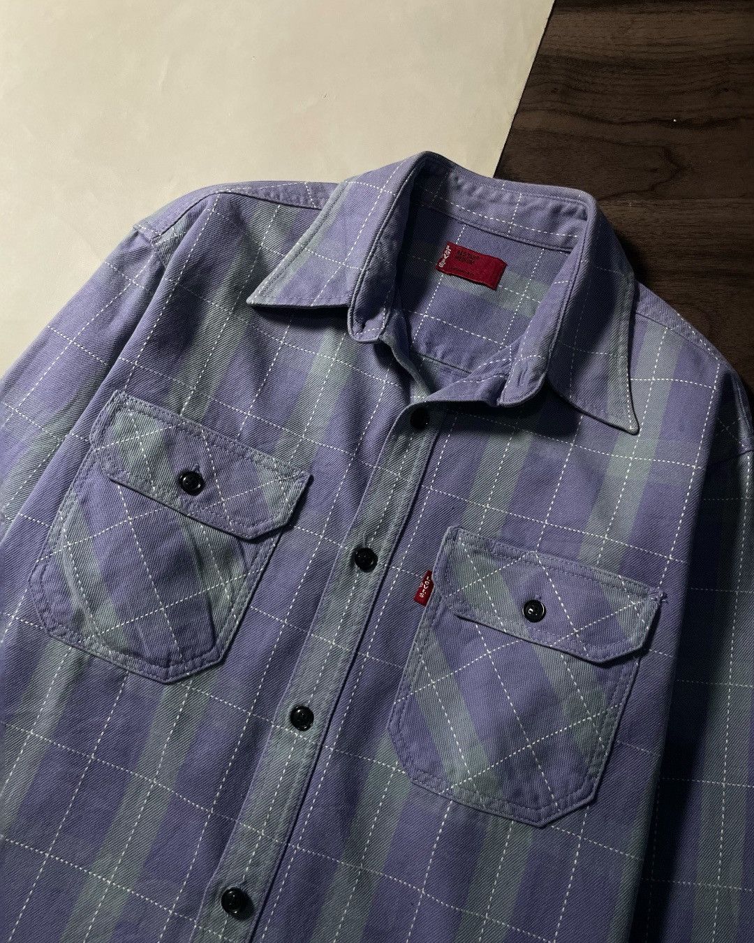 Levi's Heavy Flannel Shirt LEVIS Size M fit L Size US L / EU 52-54 / 3 - 4 Thumbnail