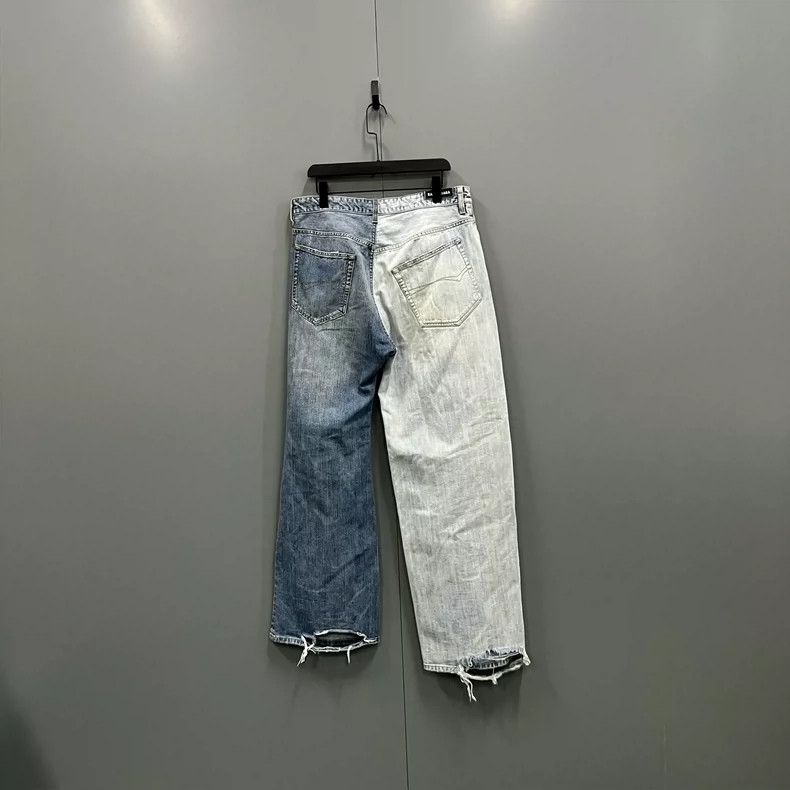 Balenciaga Balenciaga size M Asymmetrical Irregular Denim Long Pants Size US 27 - 2 Thumbnail