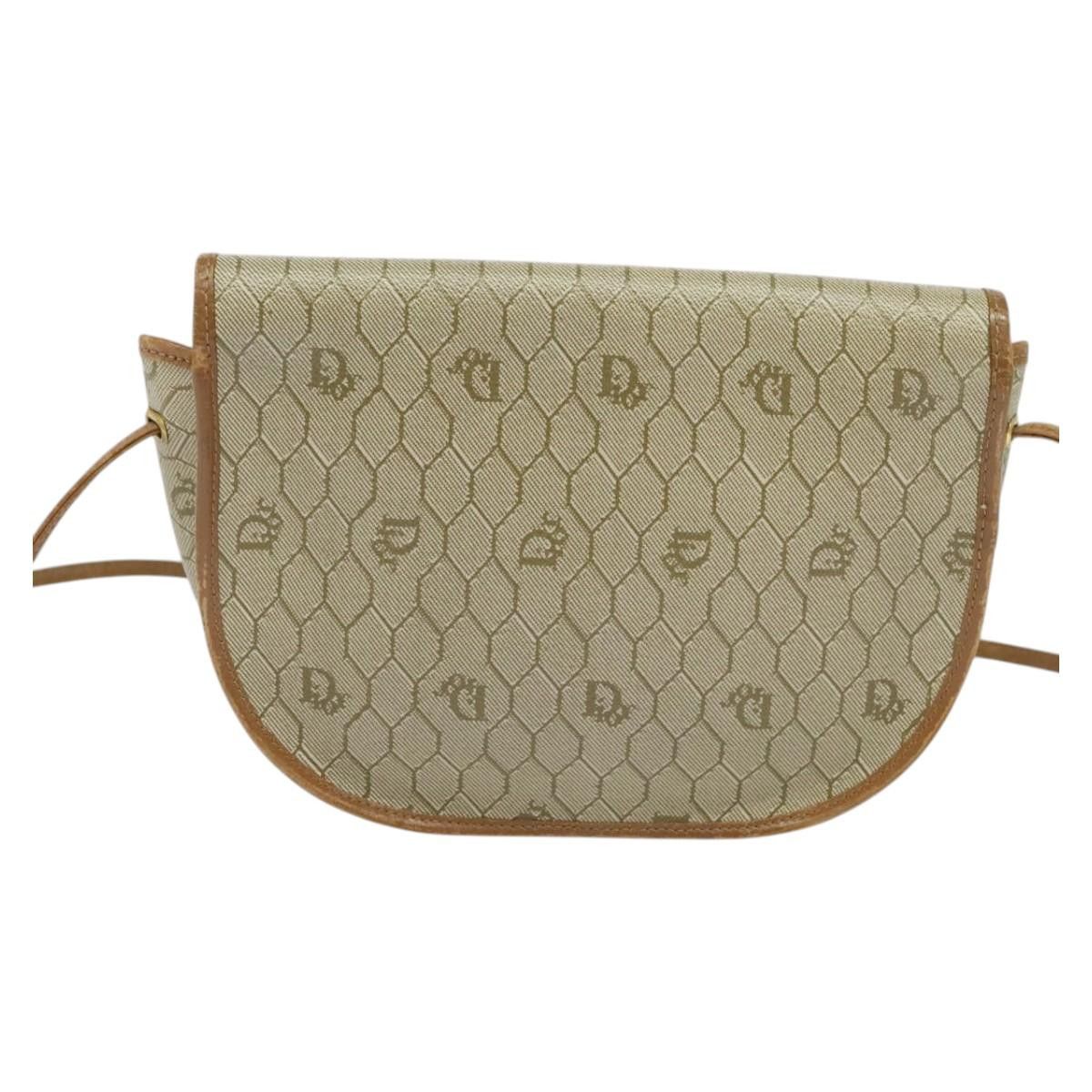 Dior DIOR Honeycomb Canvas Shoulder Bag Pvc Beige Gold Size ONE SIZE - 3 Thumbnail