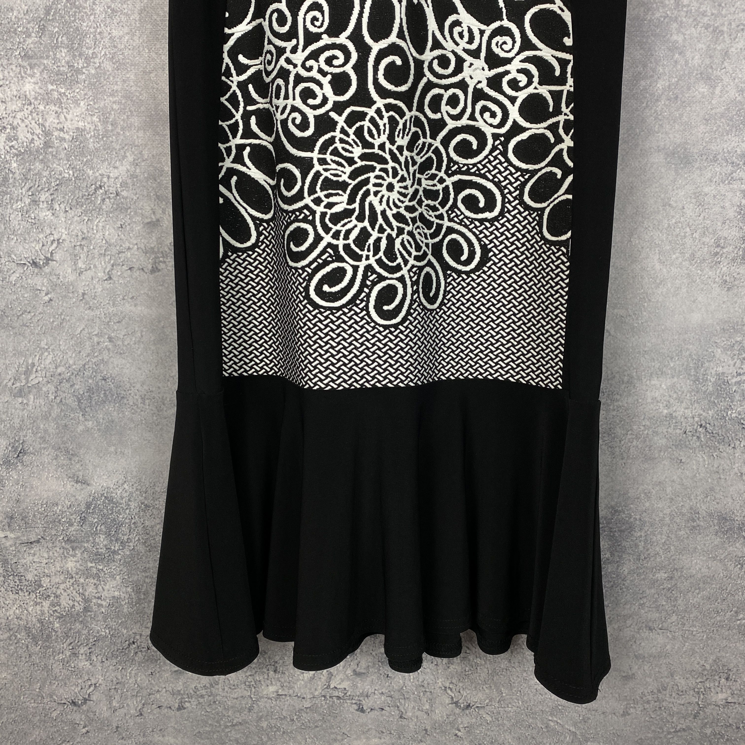 Joseph Ribkoff × Vintage Joseph Ribkoff Women's Dress Size UK 8 Black Short Sleeve Size S / US 4 / IT 40 - 3 Thumbnail
