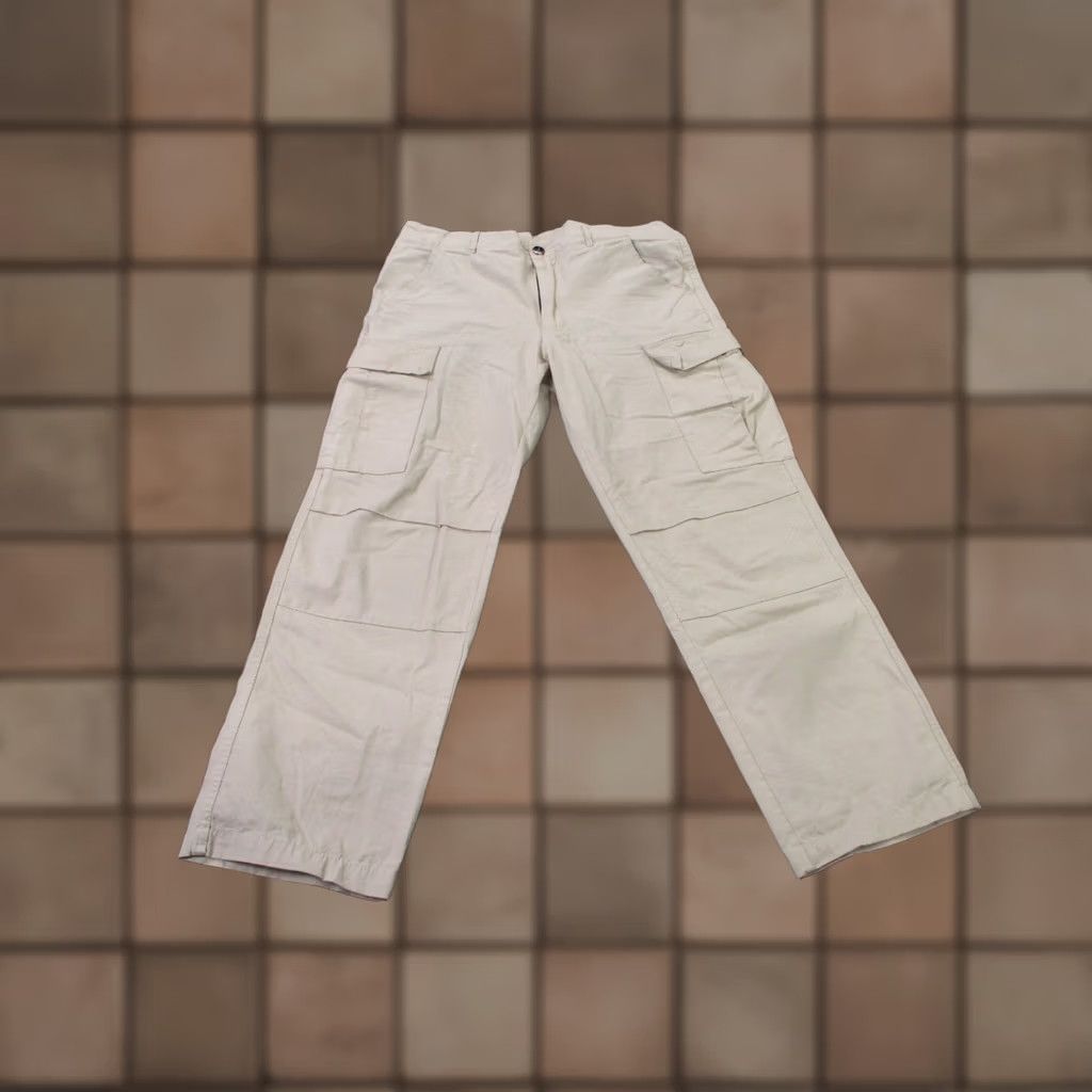 Carhartt Carhartt Pants Mens S Beige Cargo Canvas Carpenter Workwear Outdoors Logo Size US 29 - 1 Thumbnail