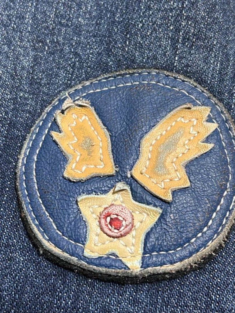 Avirex Avirex - A-2 Blue Denim Jacket Leather Denim Stadium Size US M / EU 48-50 / 2 - 6 Thumbnail