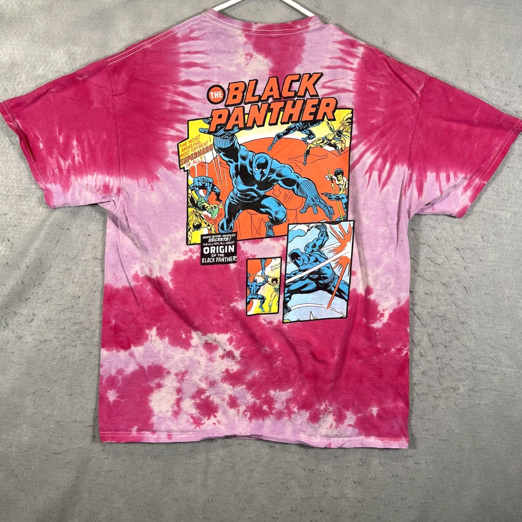 Vintage VINTAGE Marvel Wakanda Forever Movie T-Shirt Womens Size 1X 100% Cotton Tie Dye Size XL / US 12-14 / IT 48-50 - 2 Thumbnail