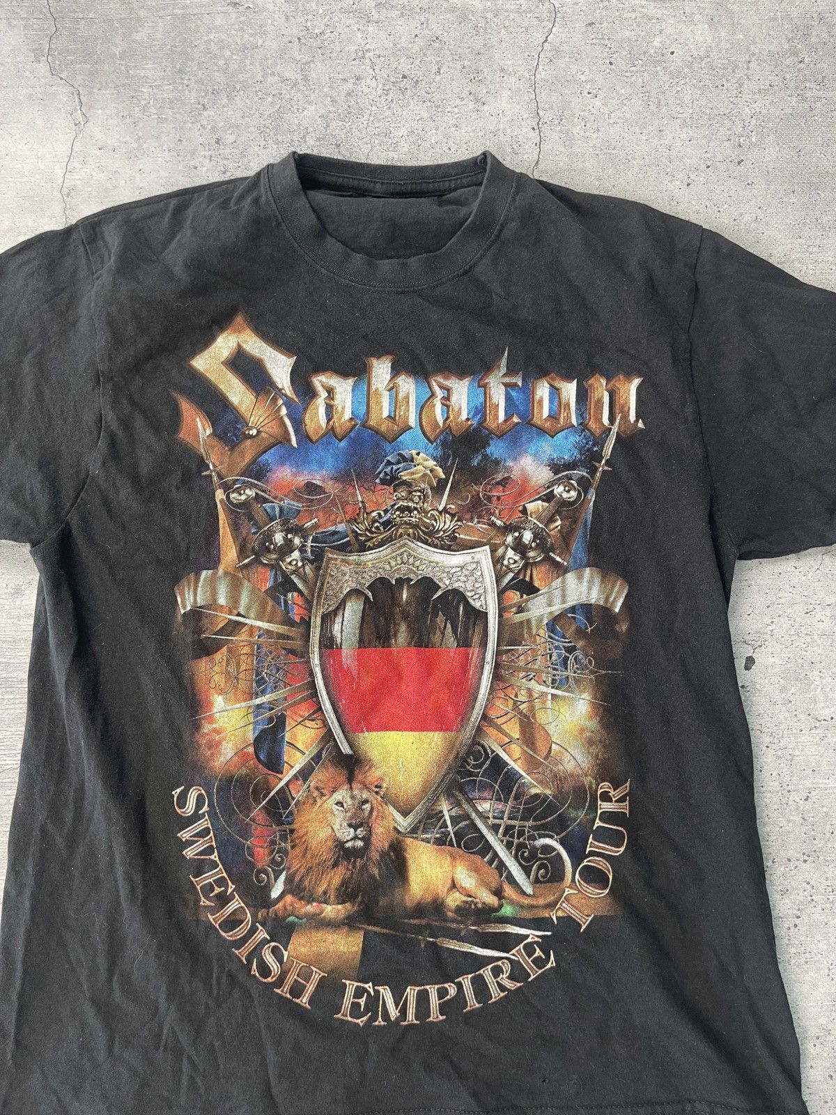 Band Tees 90s Vintage Sabaton The last stand of Basel T-shirt Big Logo Size US M / EU 48-50 / 2 - 2 Thumbnail