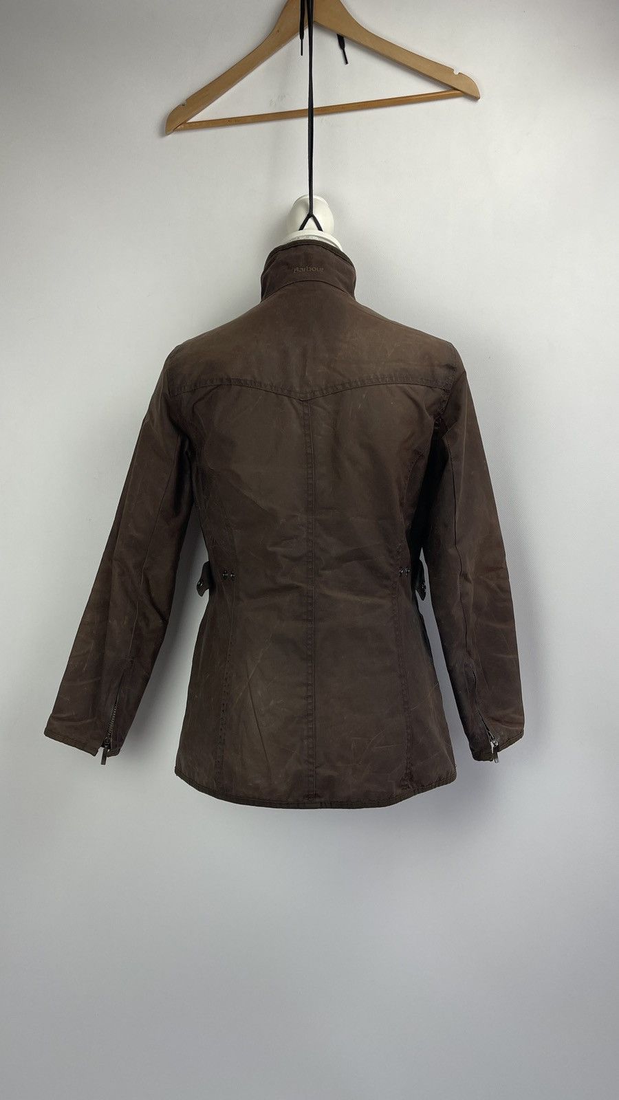 Barbour × Vintage Barbour Brown Wax Ladies Utility Jacket Size S / US 4 / IT 40 - 5 Thumbnail