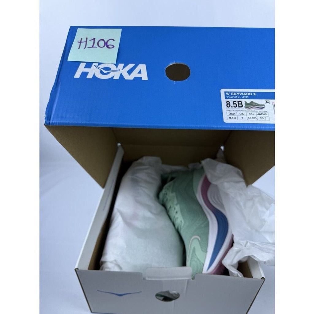 Hoka Hoka One One Skyward X Jadeite Dried Rose Women's Green Pink Size US 8.5 / IT 38.5 - 9 Thumbnail