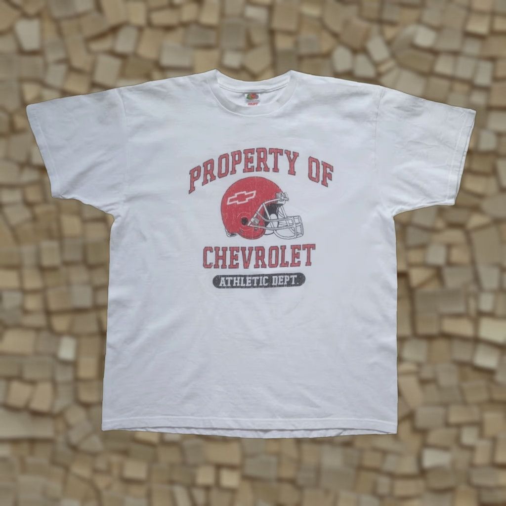 Fruit Of The Loom VINTAGE Fruit of the Loom CHEVROLET CHEVY TRUCK SPORTS FOOTBALL WHITE GRAPHIC T SHIRT XL Size US XL / EU 56 / 4 - 1 Thumbnail