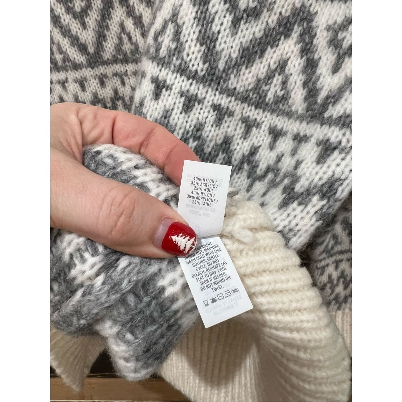 Other Aerie NWT Gray Cream Wool Blend 1/4 Zip Pullover Sweater Ove Size XS / US 0-2 / IT 36-38 - 6 Thumbnail