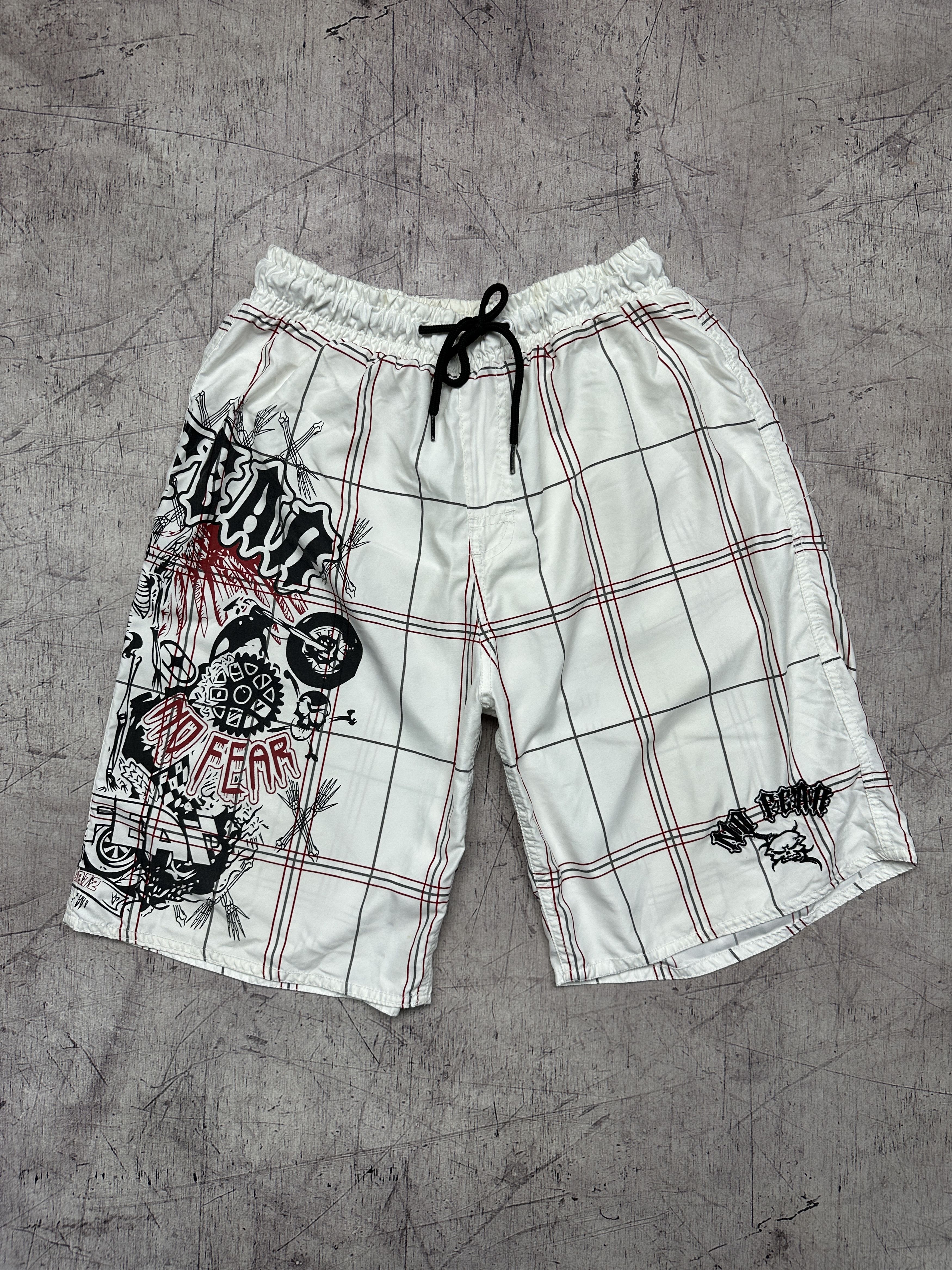 No Fear No Fear Vintage Mens Nylon Hawaiian Shorts Surf style Size US 34 / EU 50 - 1 Thumbnail