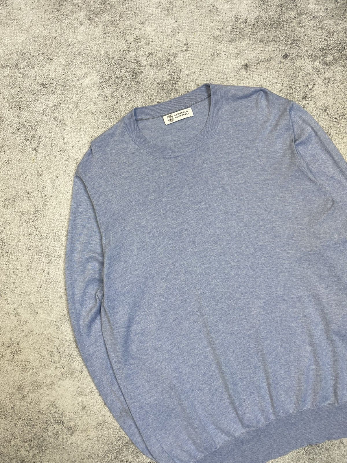 Brunello Cucinelli Brunello Cucinelli blue sweatshirt Size US L / EU 52-54 / 3 - 4 Thumbnail