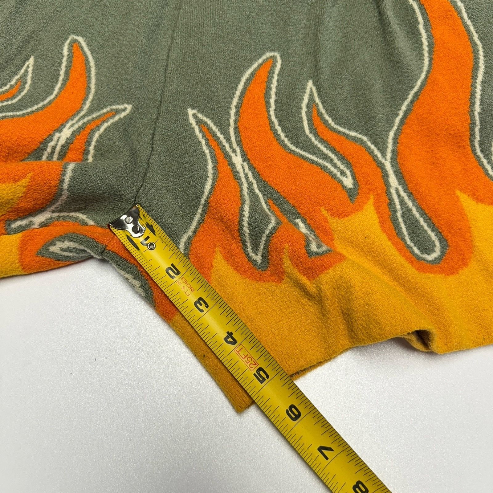 Other Rebel Minds Fleece Flame Shorts Mens Size 29x5 Faded Green Size US 29 - 12 Thumbnail