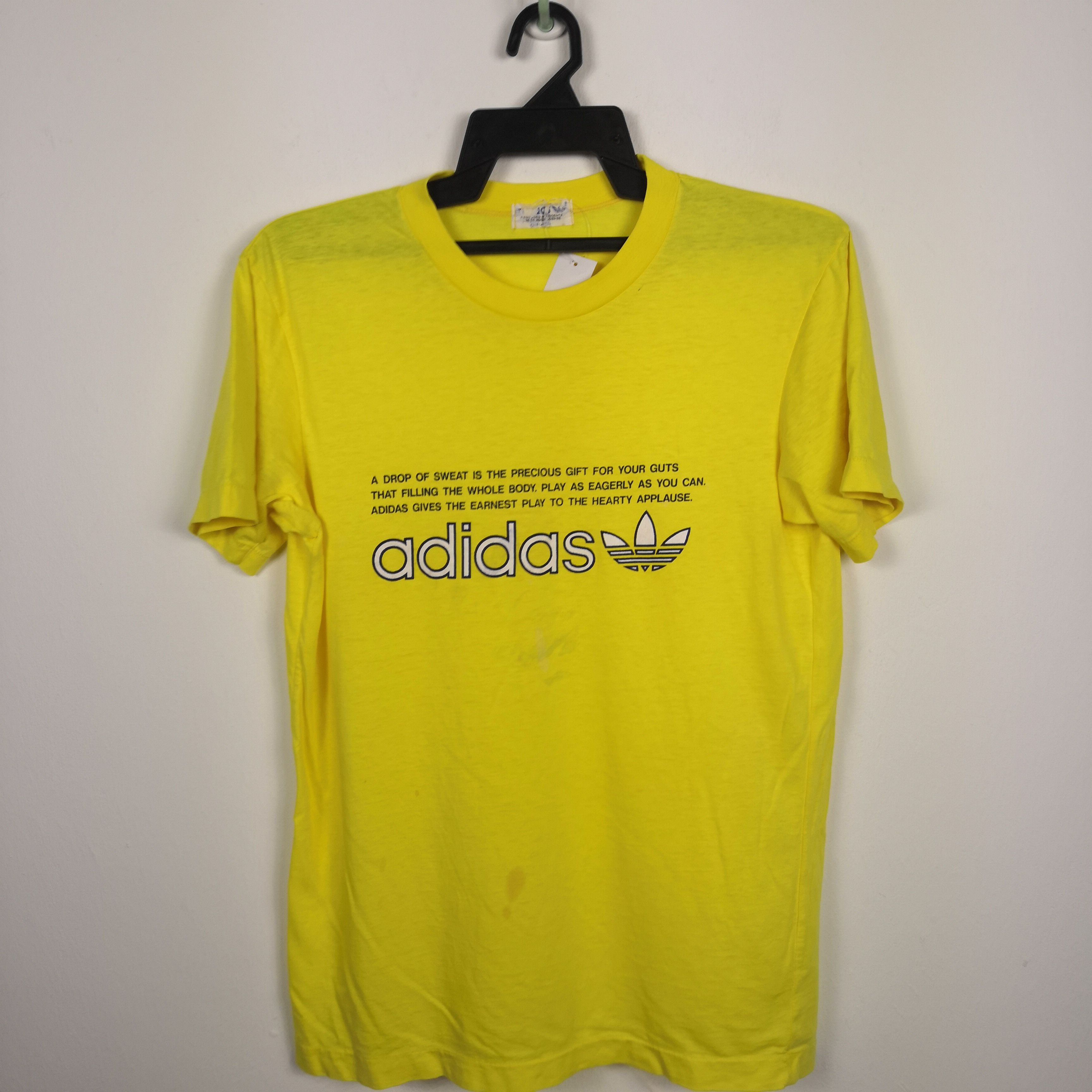 Adidas Vintage 80s Adidas T-Shirt Adidas Trefoil Crewneck 56789 Size S / US 4 / IT 40 - 2 Thumbnail