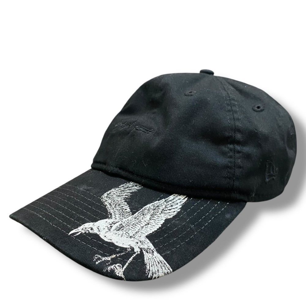 Yohji Yamamoto Pour Homme Embroidered Crow Print Cap Size ONE SIZE - 1 Thumbnail