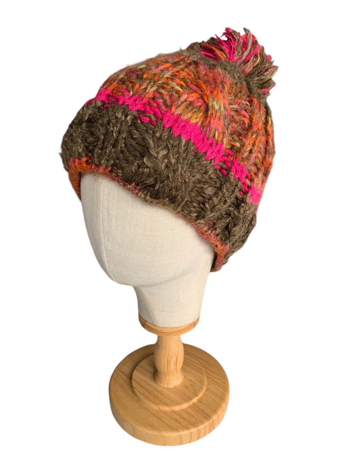 Japanese Brand × Kapital × Vintage Titicaca Multicolour Crochet Knit Beanie Hats Size ONE SIZE - 2 Thumbnail