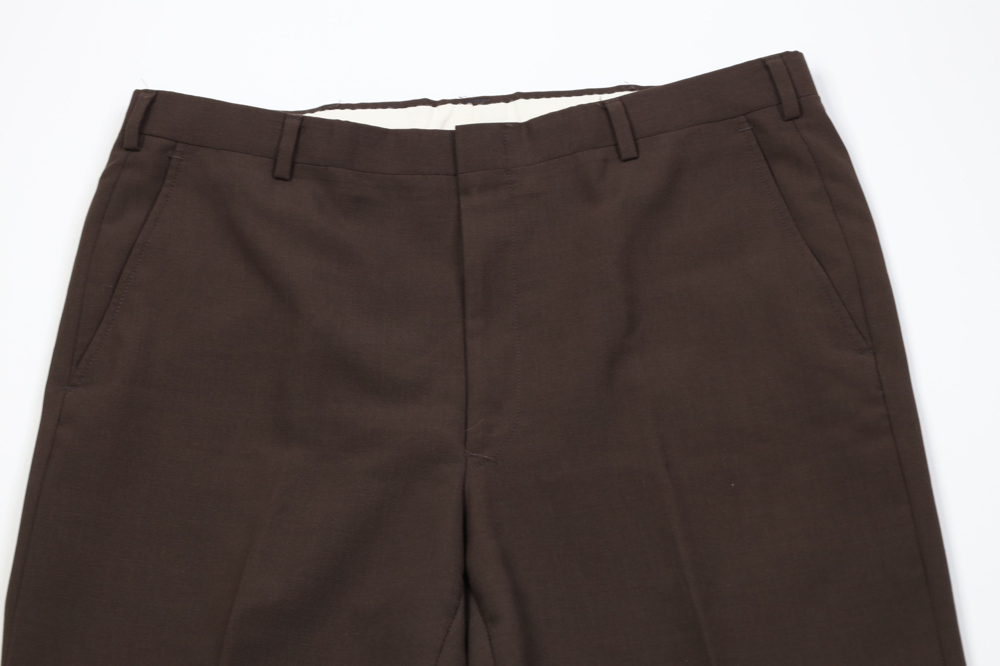 Vintage Vintage 70s Streetwear Wide Leg Chino Pants Brown USA Size US 36 / EU 52 - 2 Thumbnail