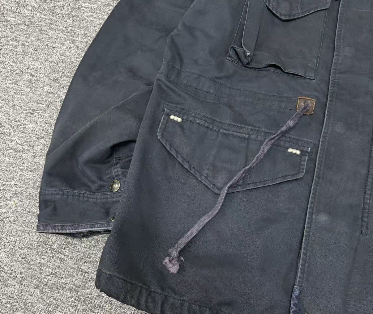 Neighborhood Black Hooded Cargo Jacket with Multiple Pockets Size US S / EU 44-46 / 1 - 2 Thumbnail