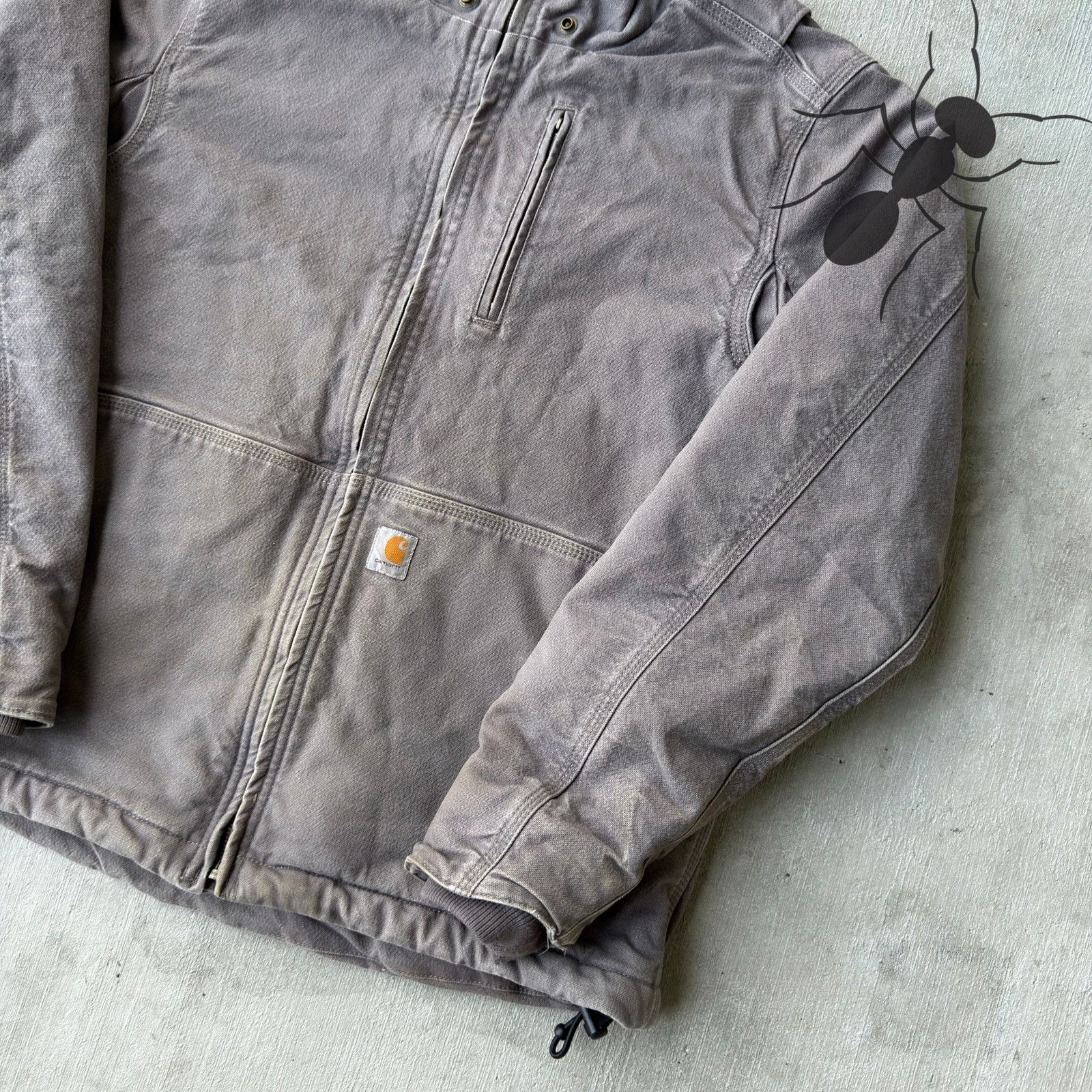 Carhartt × Vintage Carhartt WOMENS full swing gray zip up work wear jacket Size US M / EU 48-50 / 2 - 4 Thumbnail