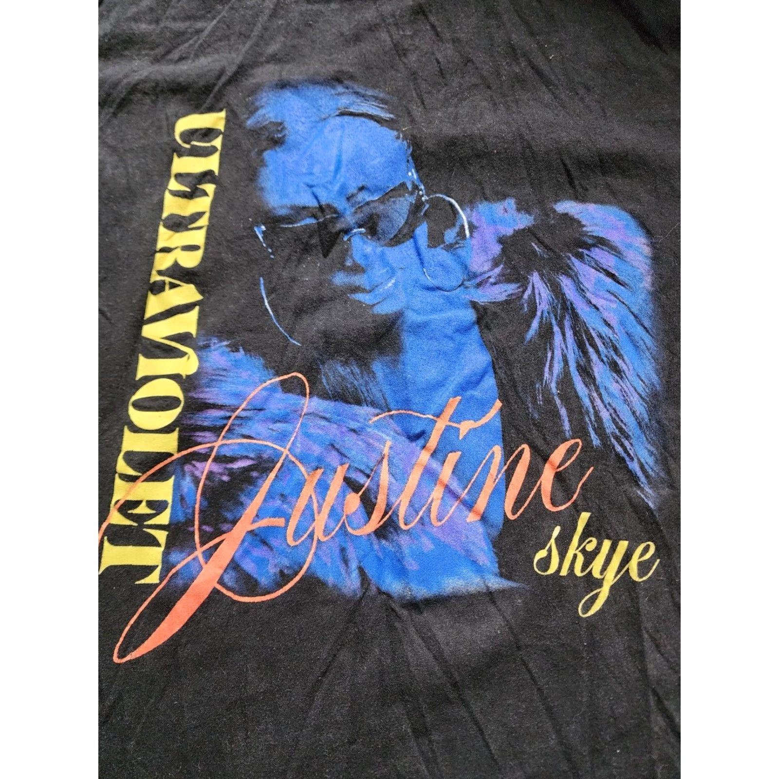 Vintage Mens XL Justine Skye Ultraviolet Album T Shirt Size US XL / EU 56 / 4 - 2 Thumbnail